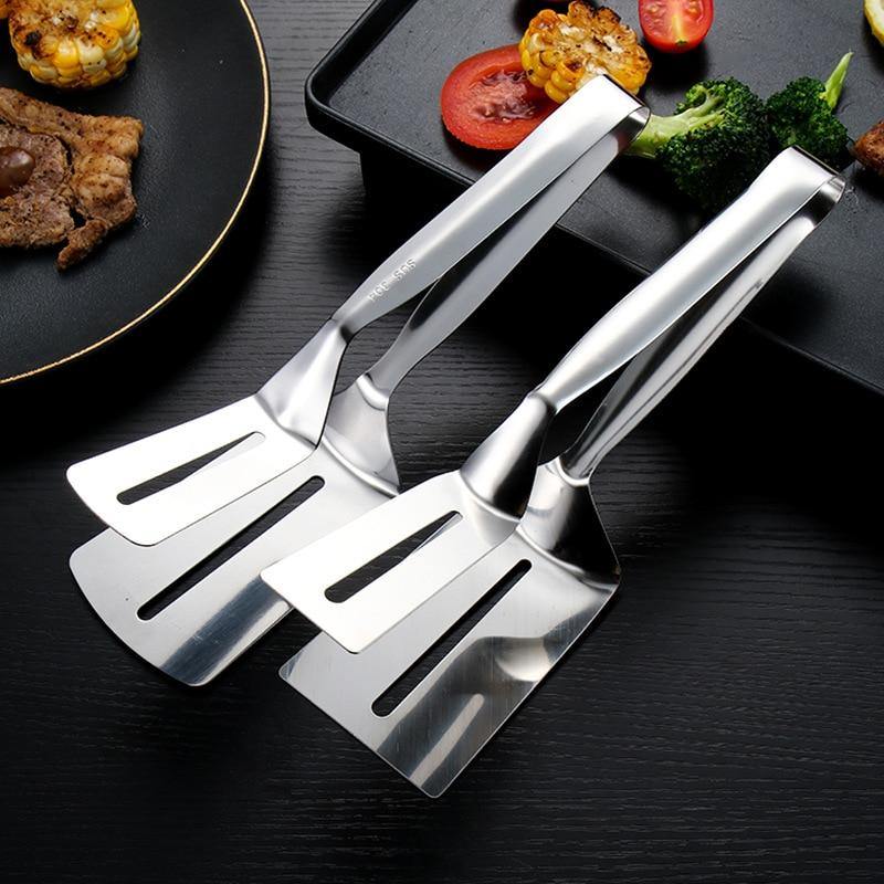 Stainless Steel Barbecue Easy Grab Tong - Image 3