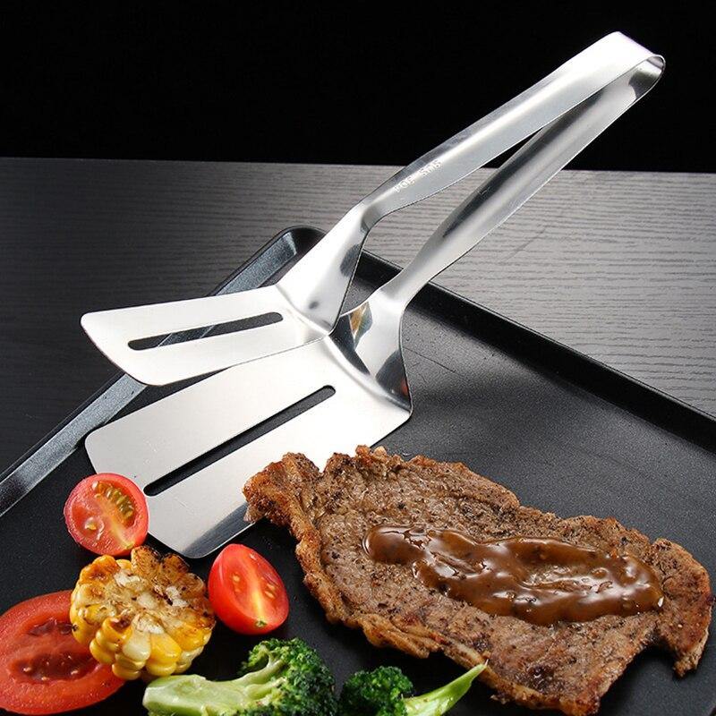 Stainless Steel Barbecue Easy Grab Tong - Image 5