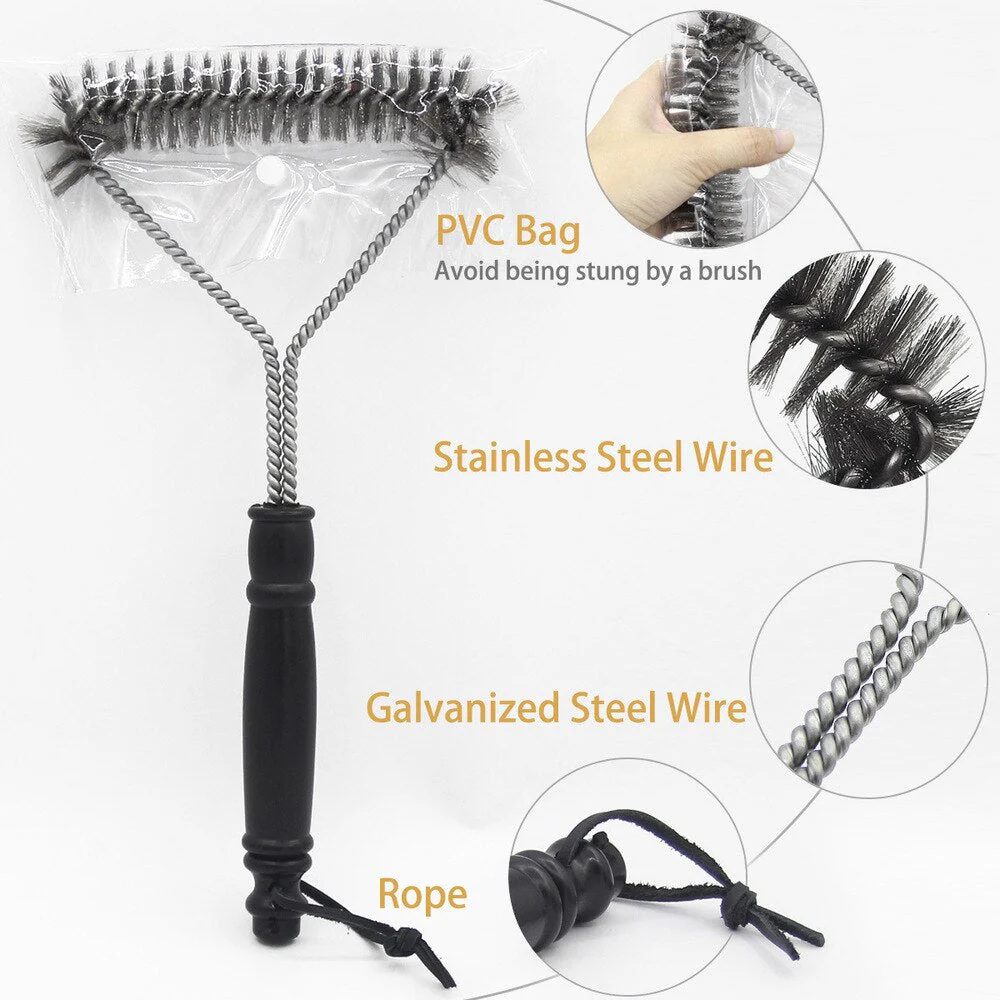 Stainless Steel BBQ Grill Cleaning Brush - Image 6