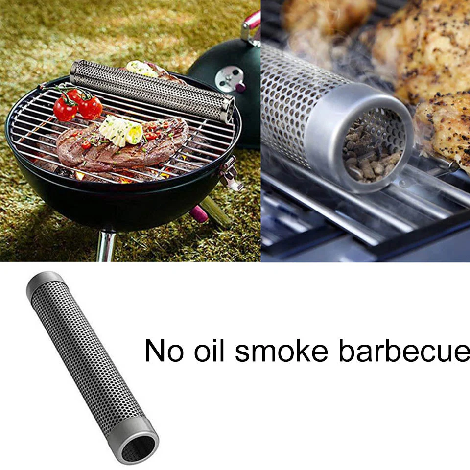 Stainless Steel BBQ Smoking Mesh Pipe - Image 5