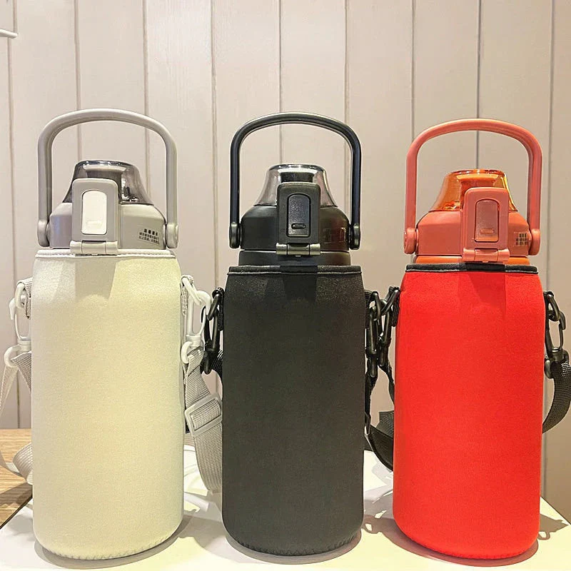 Stainless Steel Built-in Straw Camping Thermos - Image 6