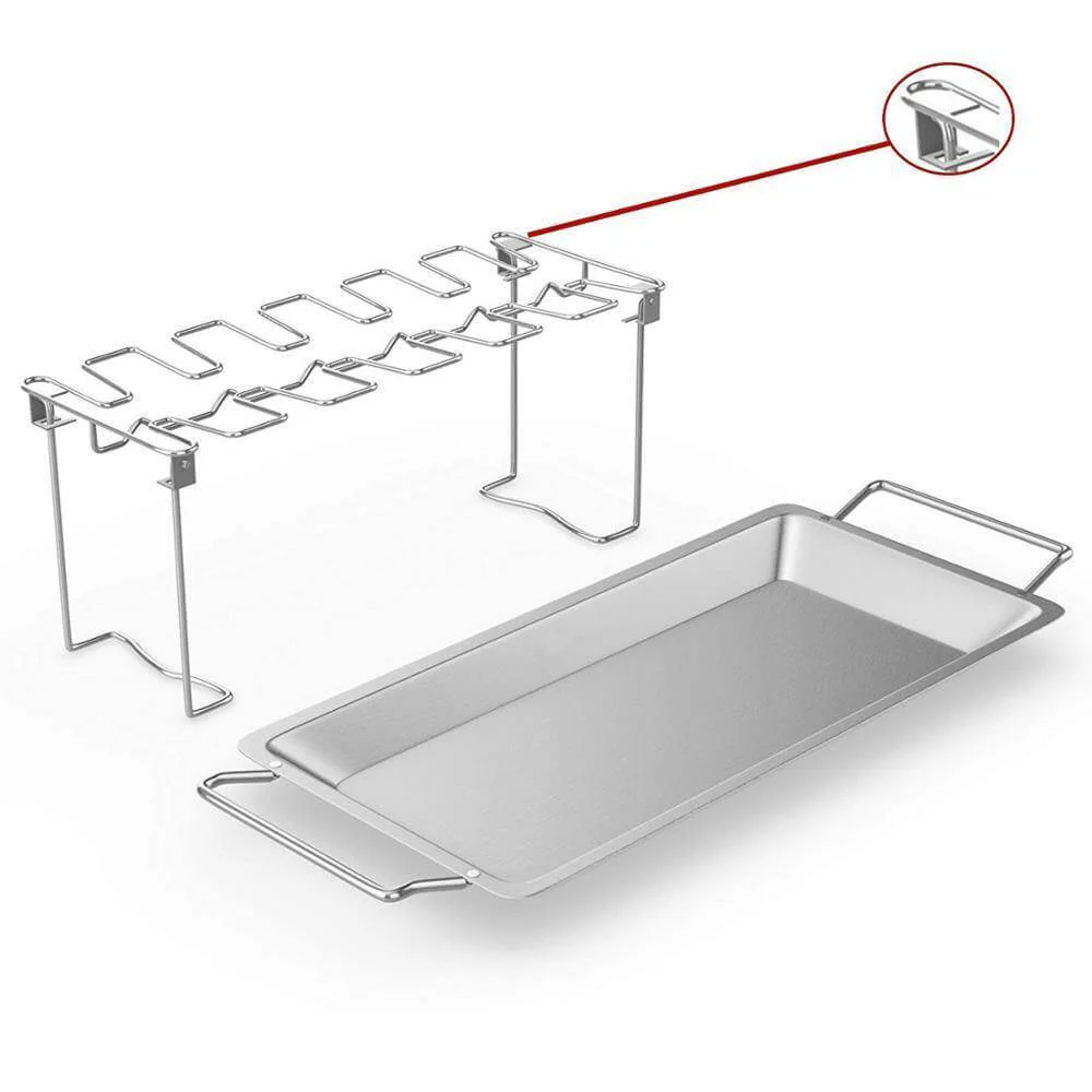 Stainless Steel Chicken Wing Rack - Image 3