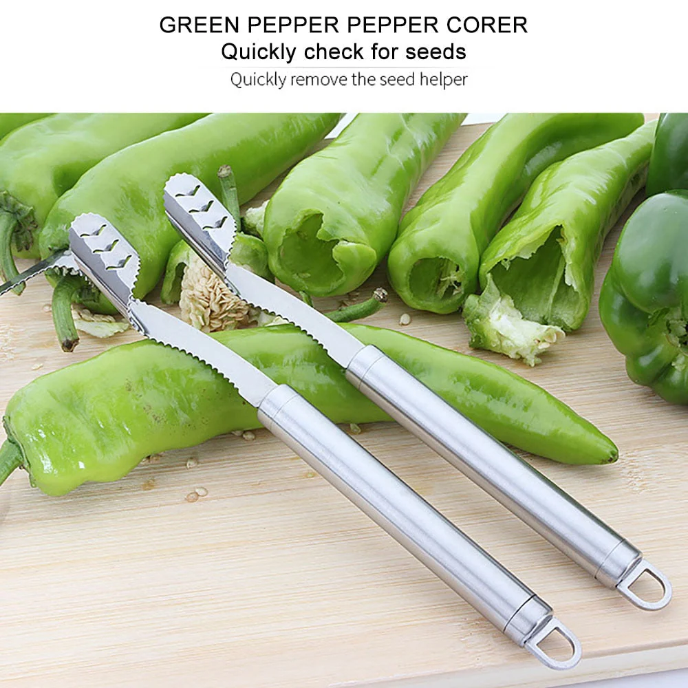 Stainless Steel Chili Pepper Seed Remover - Image 3