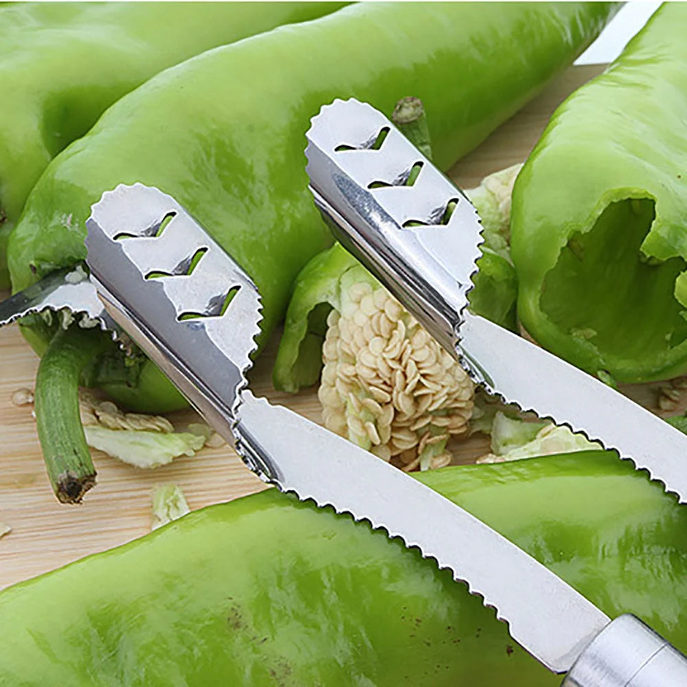 Stainless Steel Chili Pepper Seed Remover - Image 5