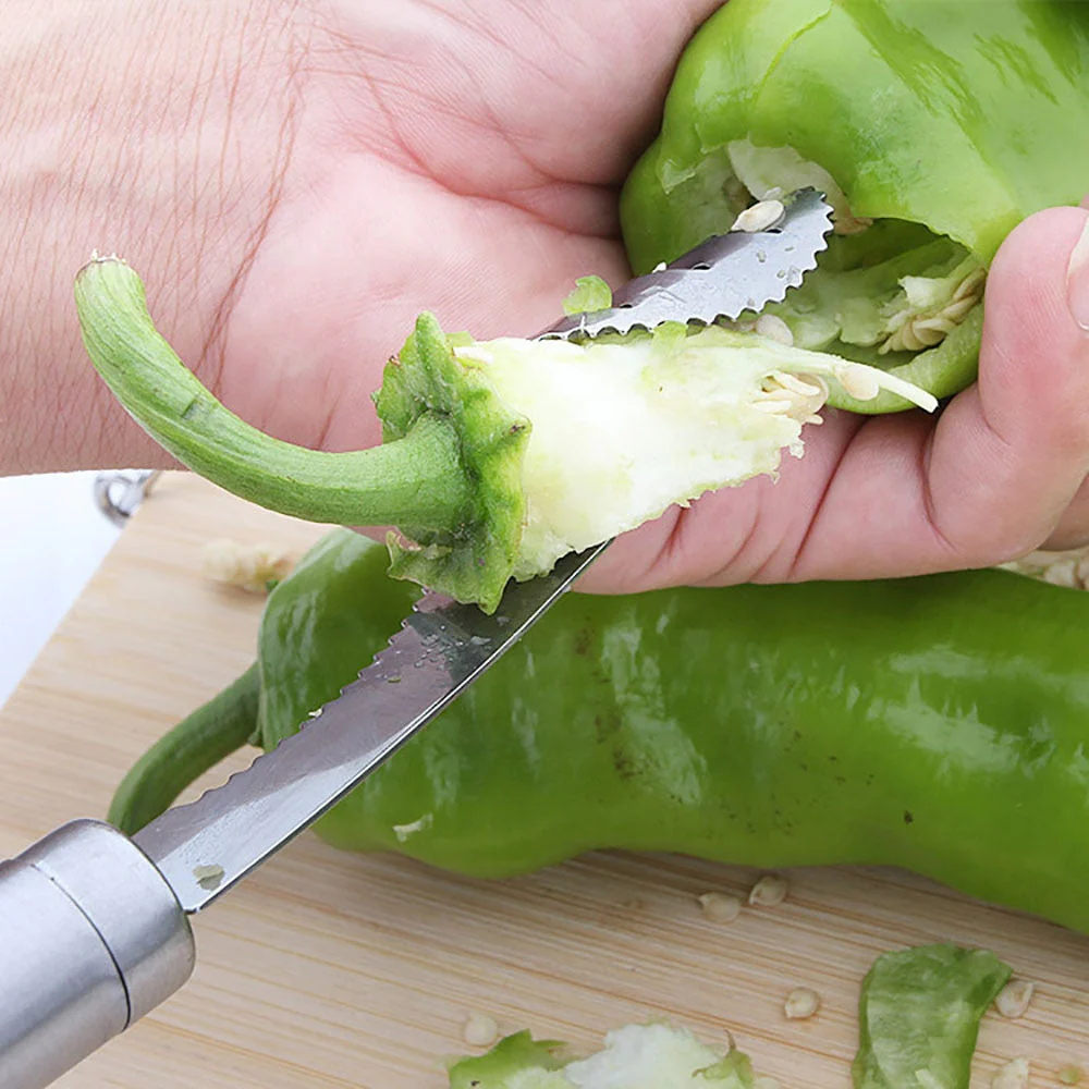 Stainless Steel Chili Pepper Seed Remover - Image 7