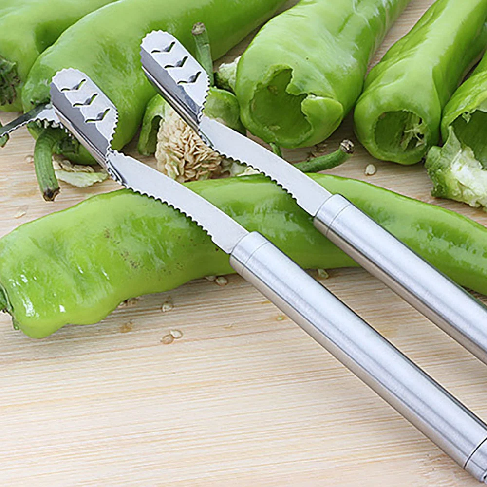 Stainless Steel Chili Pepper Seed Remover - Image 9