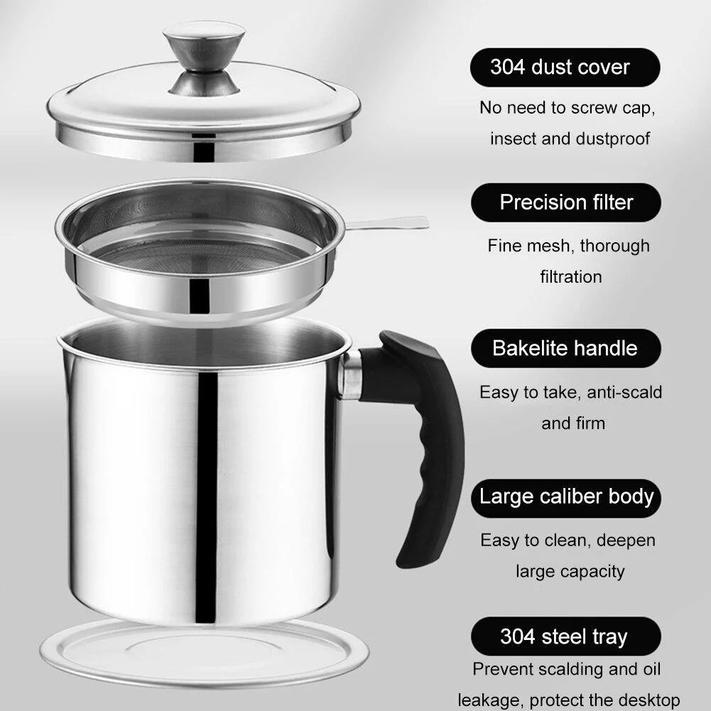 Stainless Steel Cooking Oil Bottle Separator - Image 7