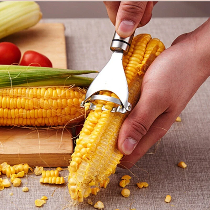 Stainless Steel Corn Peeler Tool - Image 2