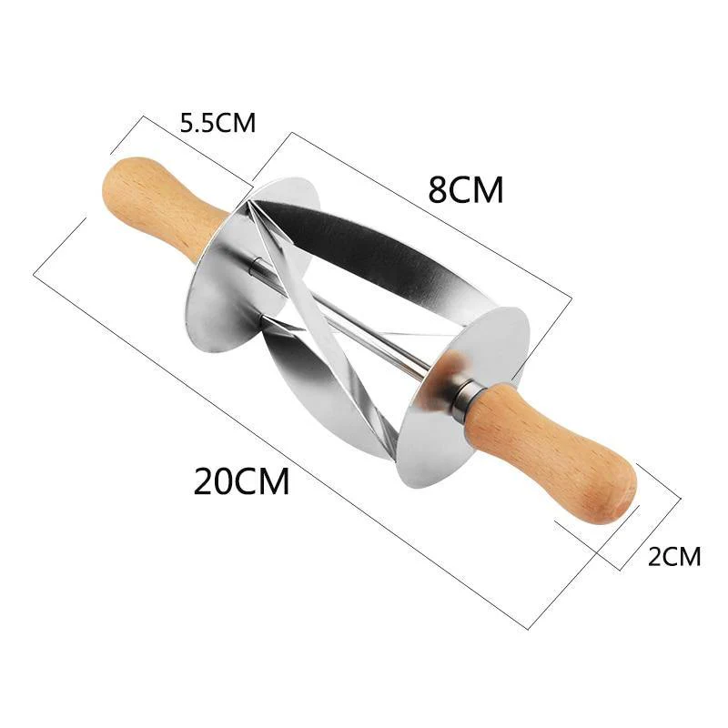 Stainless Steel Croissant Bread Rolling Cutter - Image 5