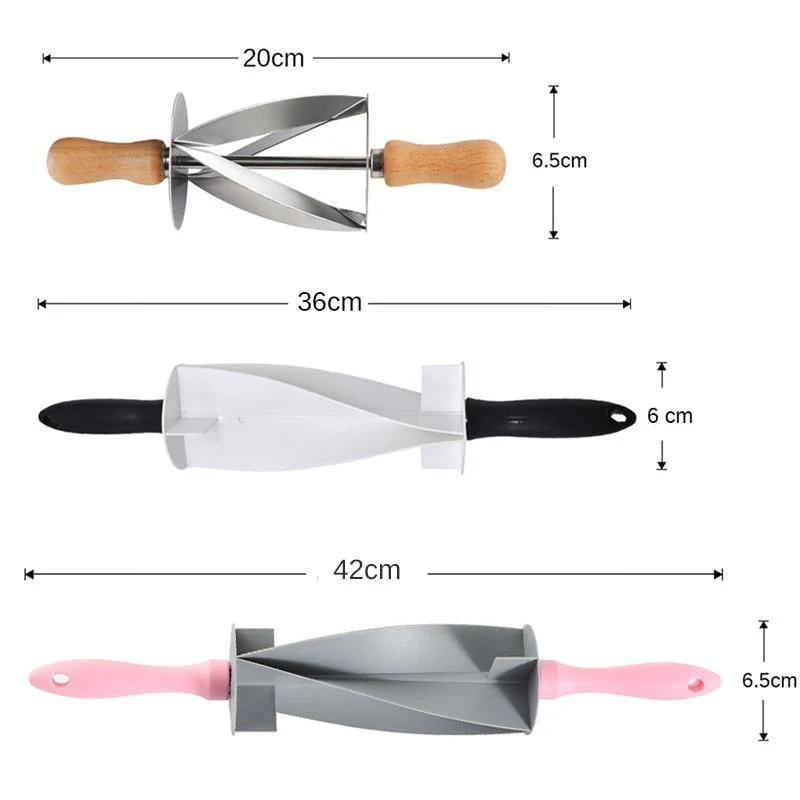 Stainless Steel Croissant Bread Rolling Cutter - Image 7
