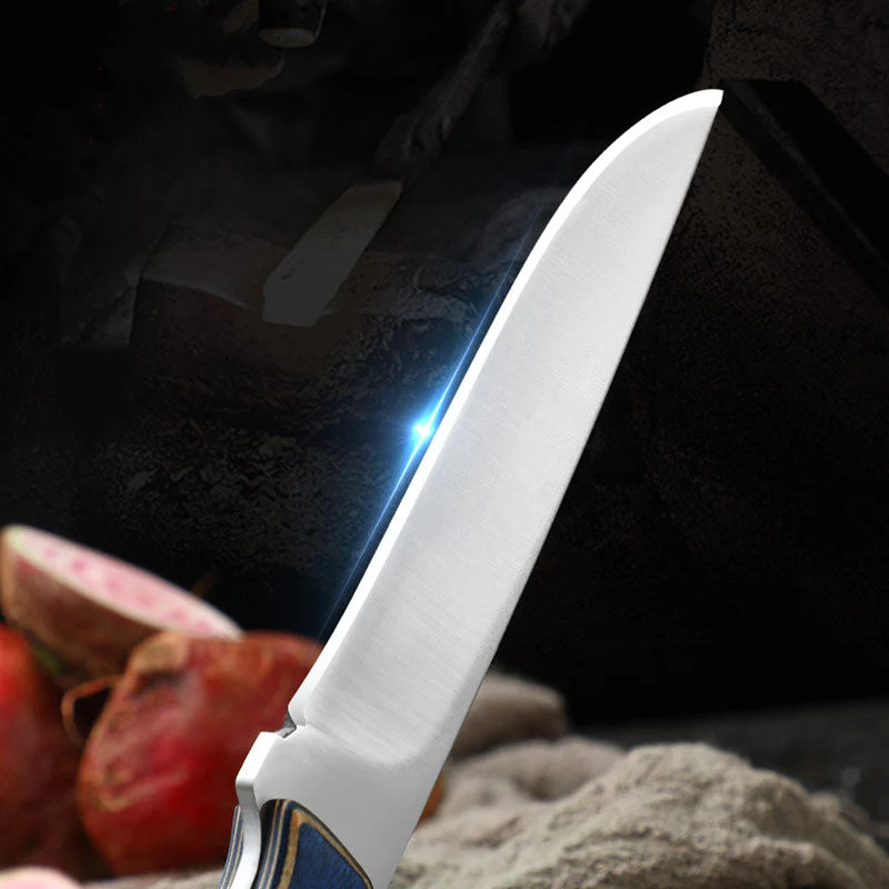 Stainless Steel Durable Wood Handle Knife - Image 2