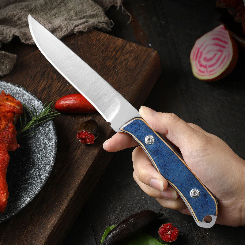 Stainless Steel Durable Wood Handle Knife - Image 3