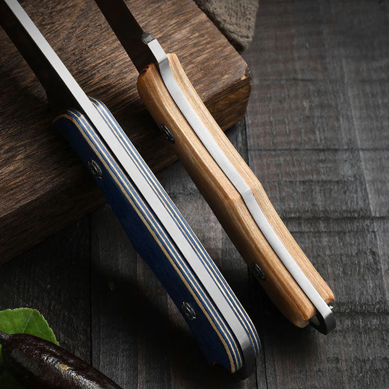 Stainless Steel Durable Wood Handle Knife - Image 4