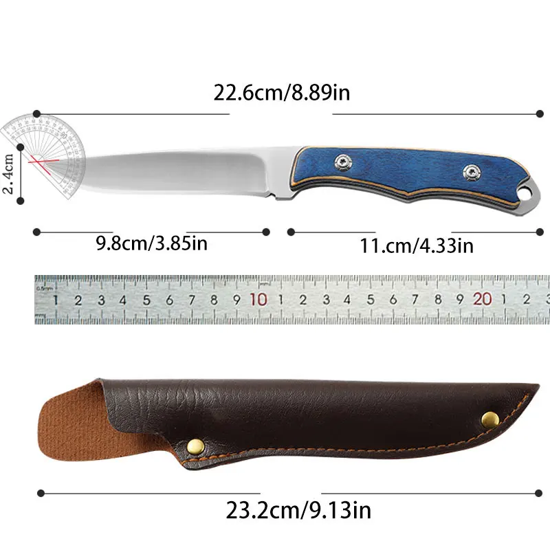 Stainless Steel Durable Wood Handle Knife - Image 6