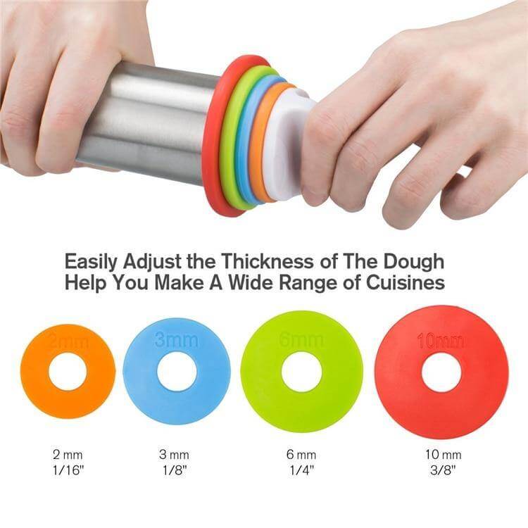 Stainless Steel Easy Dough Roller Pin - Image 8