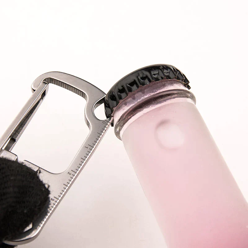 Stainless Steel EDC Multi Tool Bottle Opener Keychain - Image 3