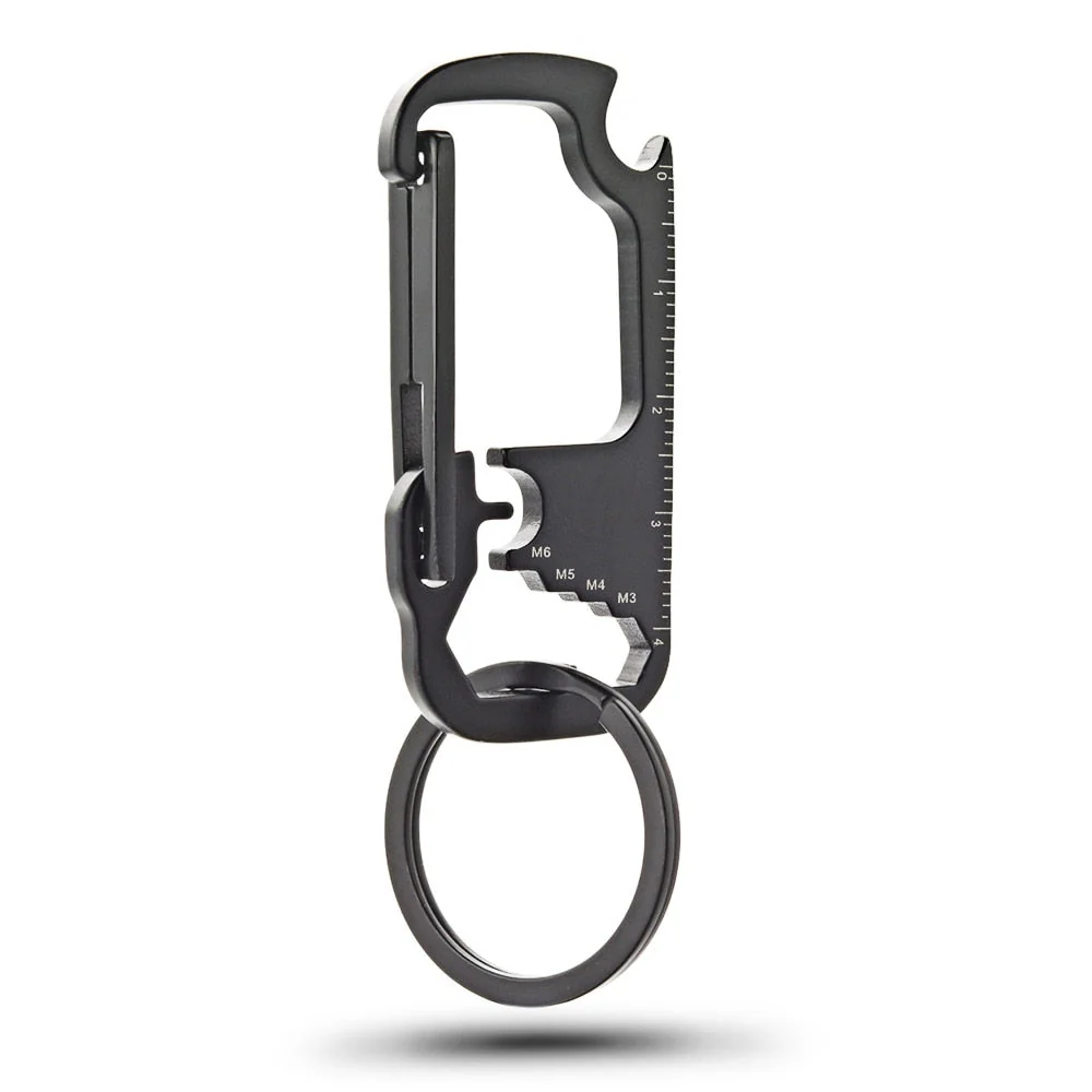 Stainless Steel EDC Multi Tool Bottle Opener Keychain - Image 9