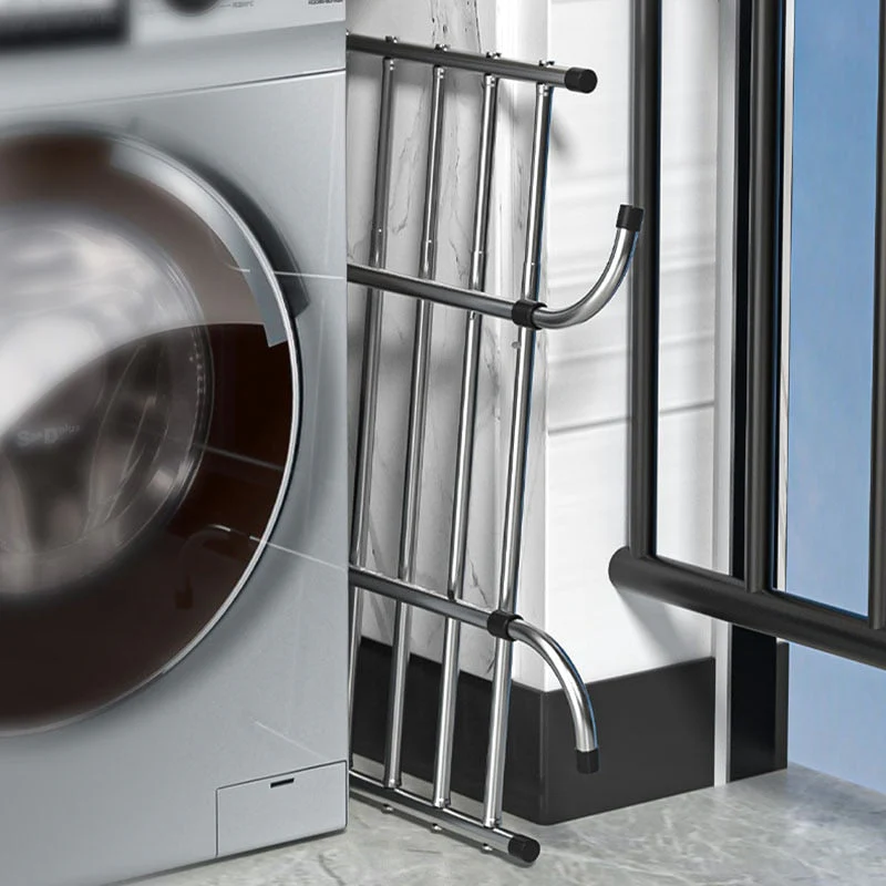 Stainless Steel Foldable Balcony Clothes Hanger - Image 2