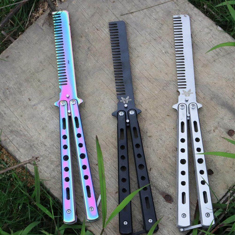 Stainless Steel Foldable Butterfly Brush - Image 3