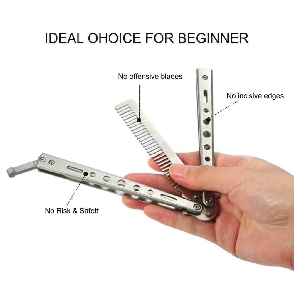 Stainless Steel Foldable Butterfly Brush - Image 5