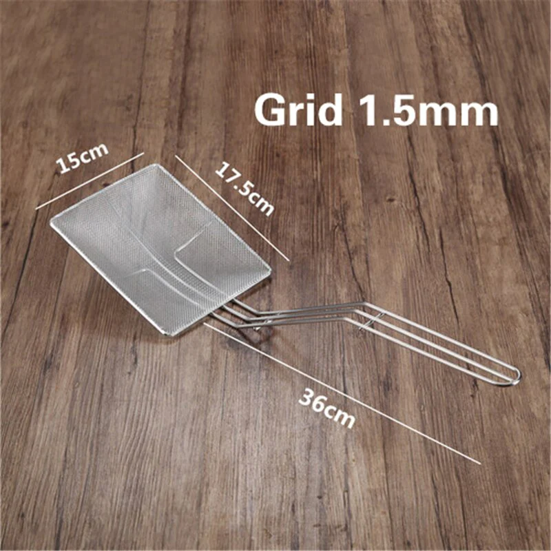 Stainless Steel Fryer Strainer Spatula - Image 5