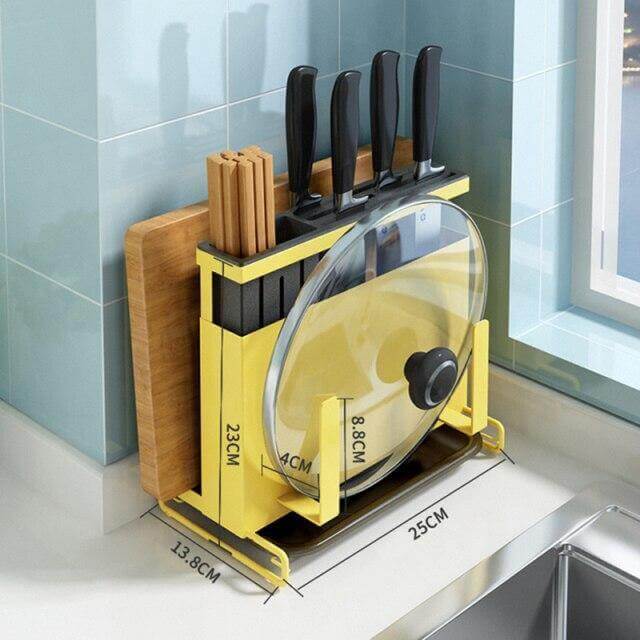 Stainless Steel Kitchen Utensils Organizer Drying Rack - Image 19