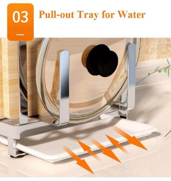 Stainless Steel Kitchen Utensils Organizer Drying Rack - Image 4