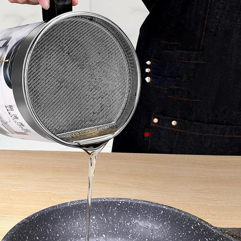 Stainless Steel Large Capacity Oil Filter Pot - Image 5
