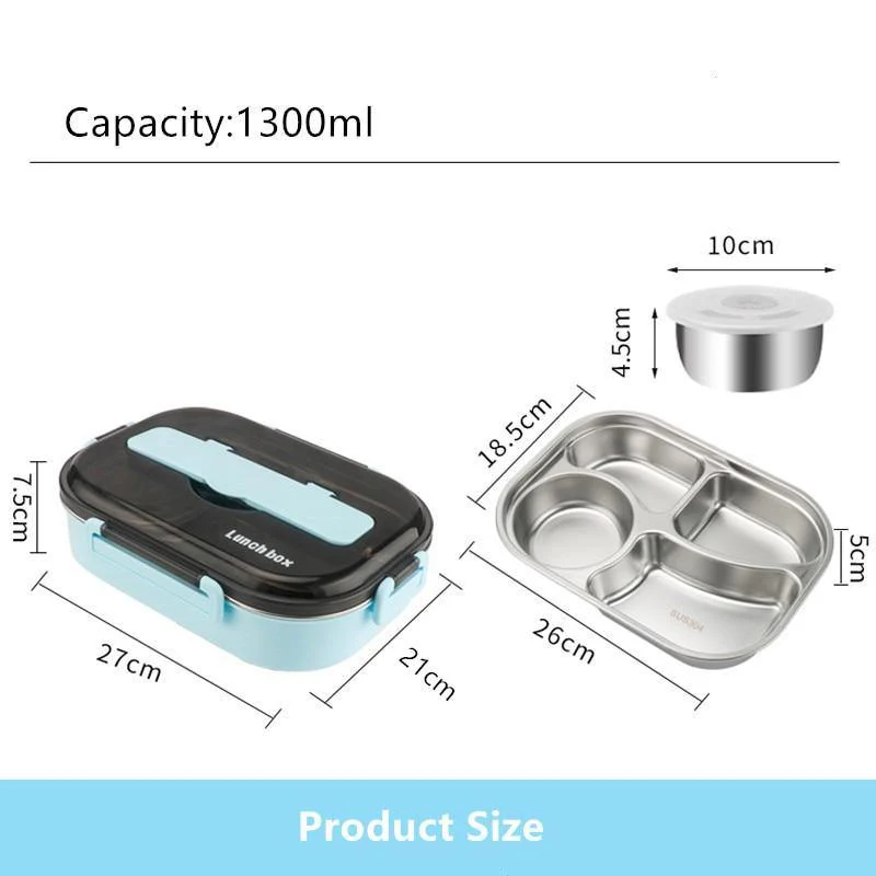 Stainless Steel Leak-Proof Lunch Box Container - Image 2