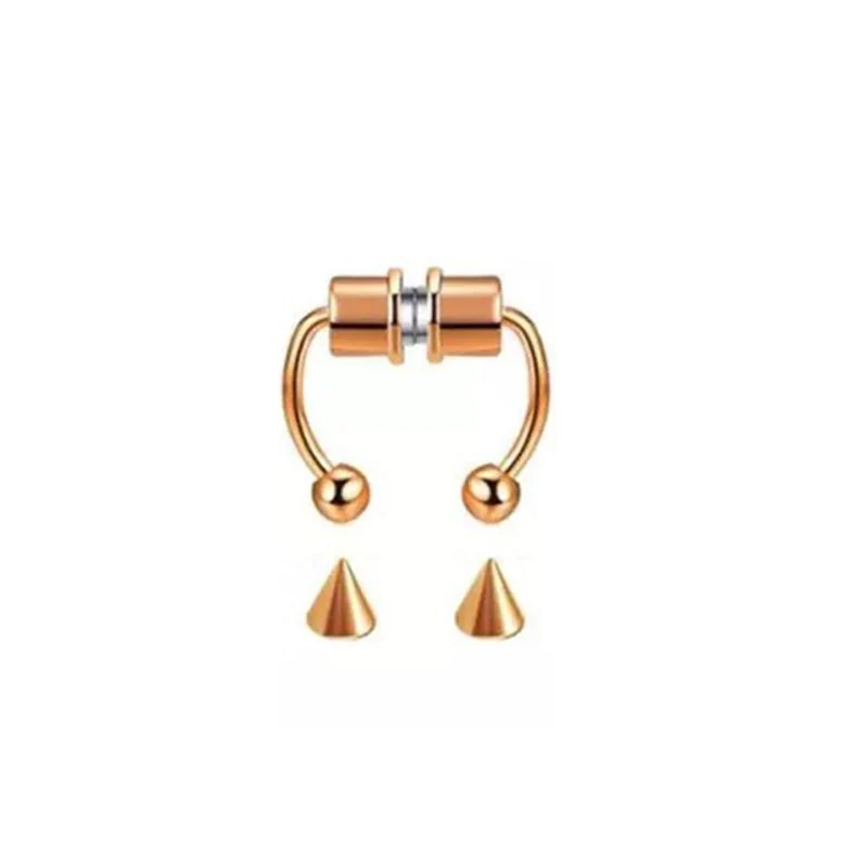Stainless Steel Magnetic Fake Nose Piercing - Image 3