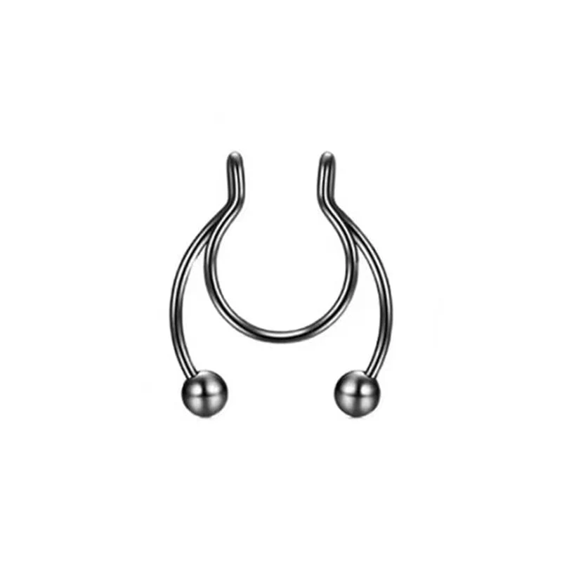 Stainless Steel Magnetic Fake Nose Piercing - Image 9