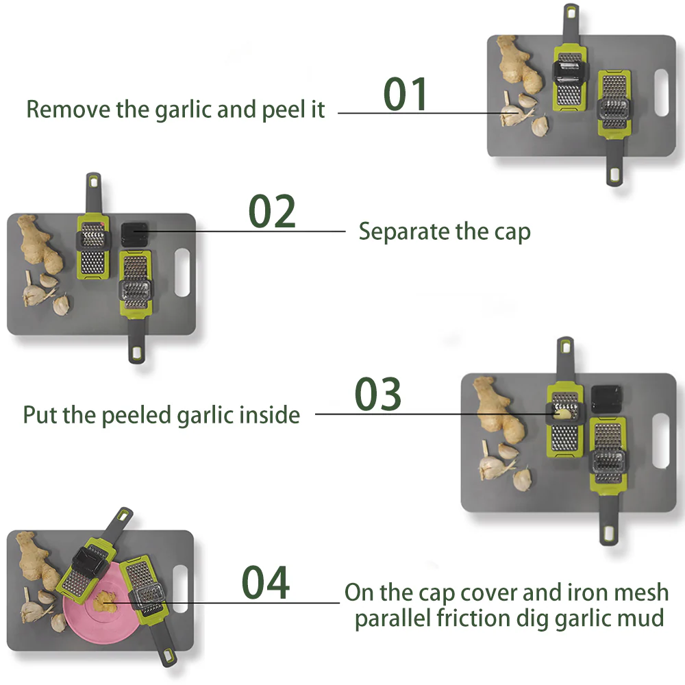 Stainless Steel Manual Garlic Grinder - Image 2