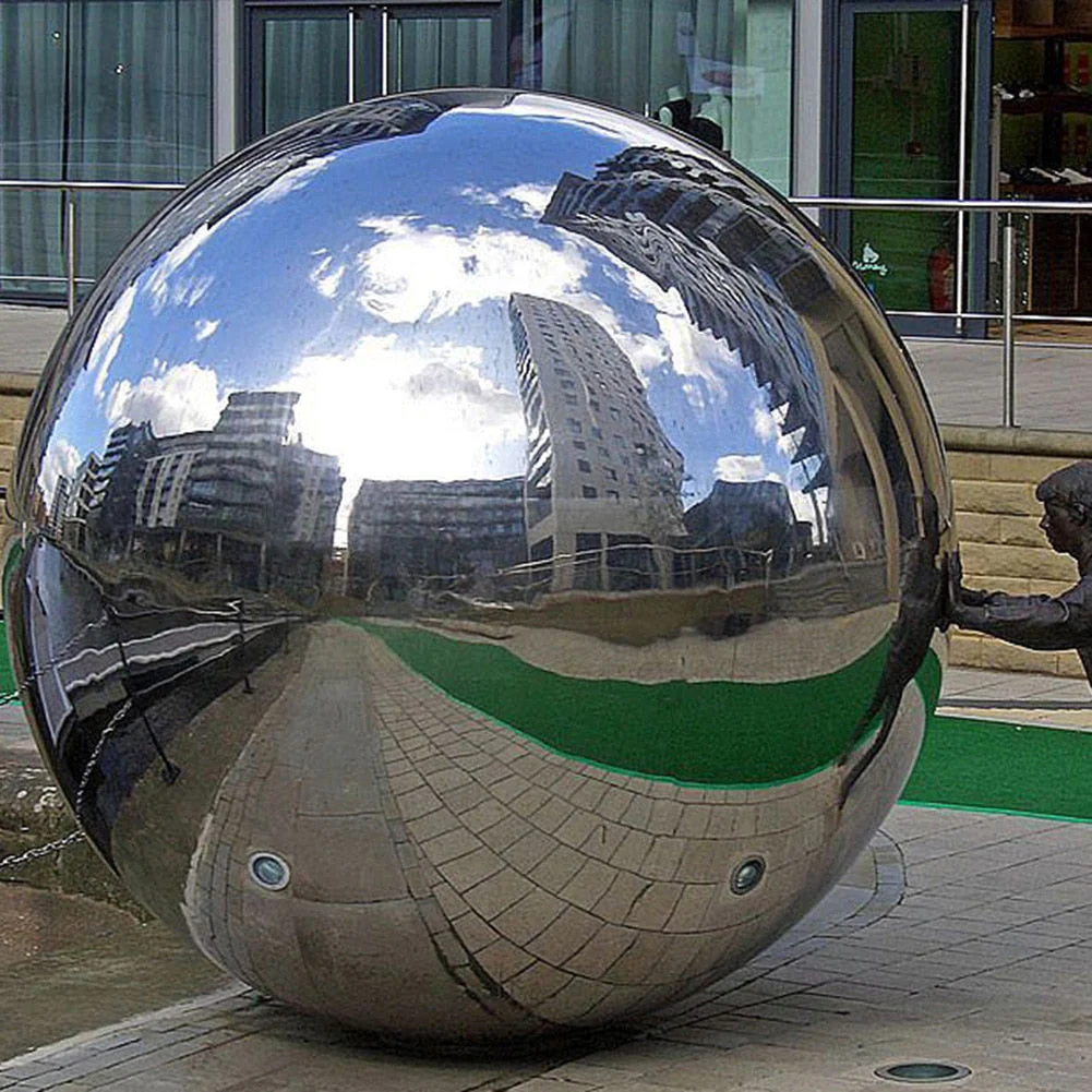 Stainless Steel Mirror Ball Garden Decor - Image 2