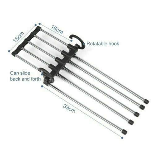 Stainless Steel Multi Clothes Hanger Rack - Image 4