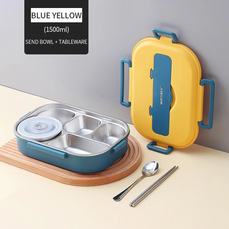 Stainless Steel Multi Compartment Kids Lunch Box - Image 13