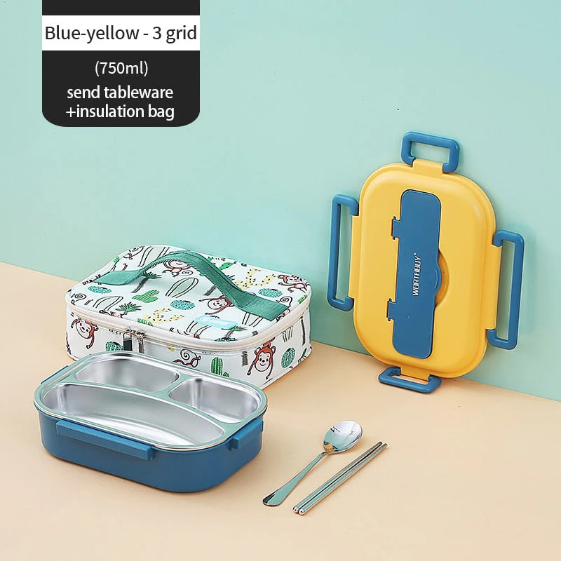 Stainless Steel Multi Compartment Kids Lunch Box - Image 17