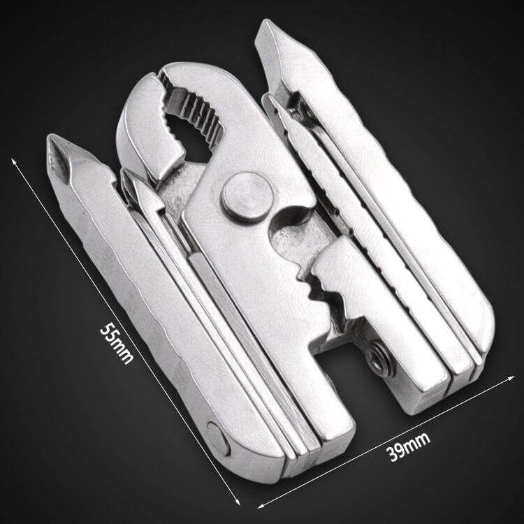 Stainless Steel Multifunctional Camping Keychain Tool - Image 10