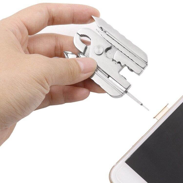 Stainless Steel Multifunctional Camping Keychain Tool - Image 3