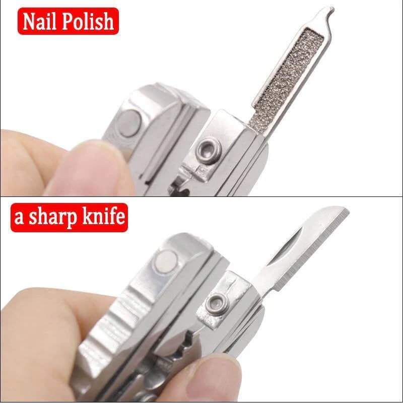 Stainless Steel Multifunctional Camping Keychain Tool - Image 6