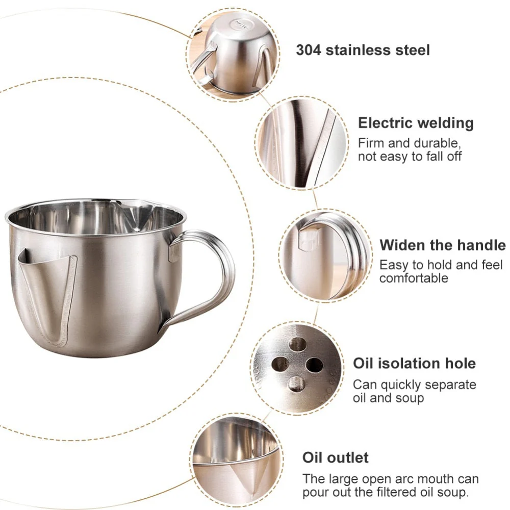 Stainless Steel Oil Soup Fat Separator - Image 3
