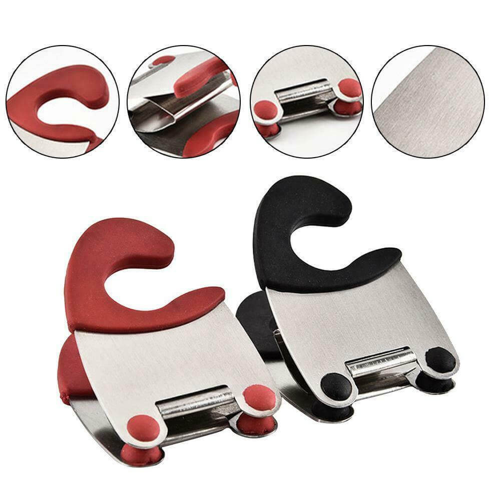 Stainless Steel Pot Side Clip Spoon Holder - Image 2