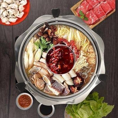 Stainless Steel Rotating Easy Cook Hot Pot Cookware - Image 2