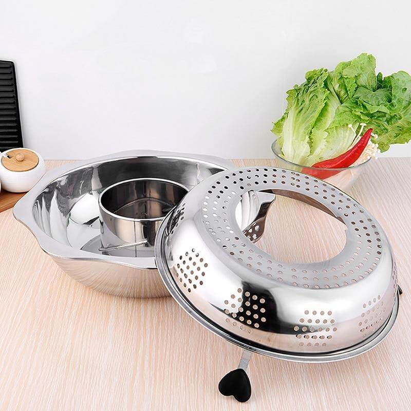 Stainless Steel Rotating Easy Cook Hot Pot Cookware - Image 3