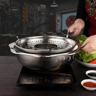 Stainless Steel Rotating Easy Cook Hot Pot Cookware - Image 4