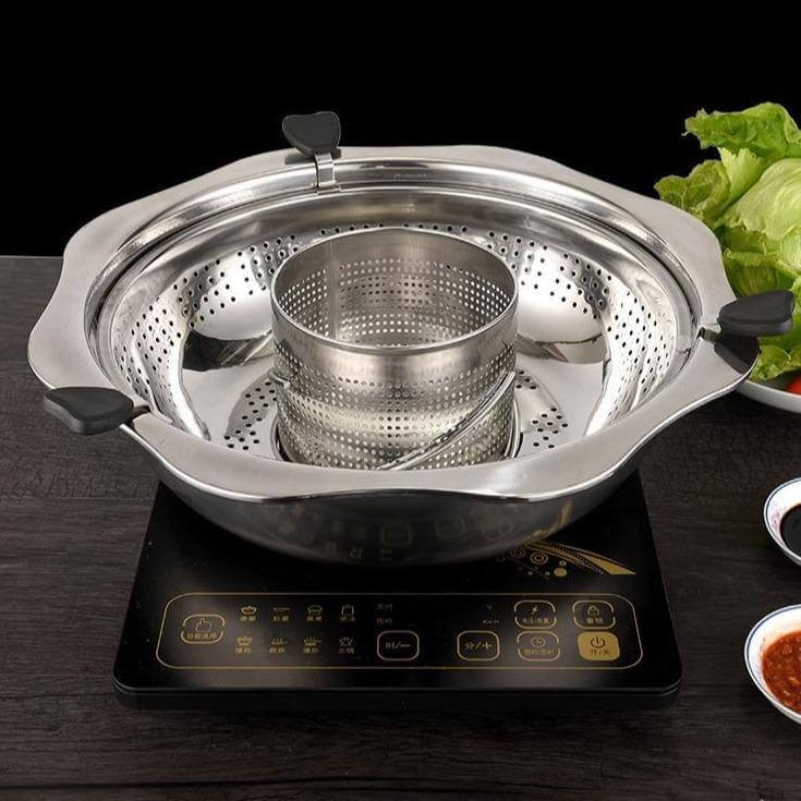 Stainless Steel Rotating Easy Cook Hot Pot Cookware - Image 5
