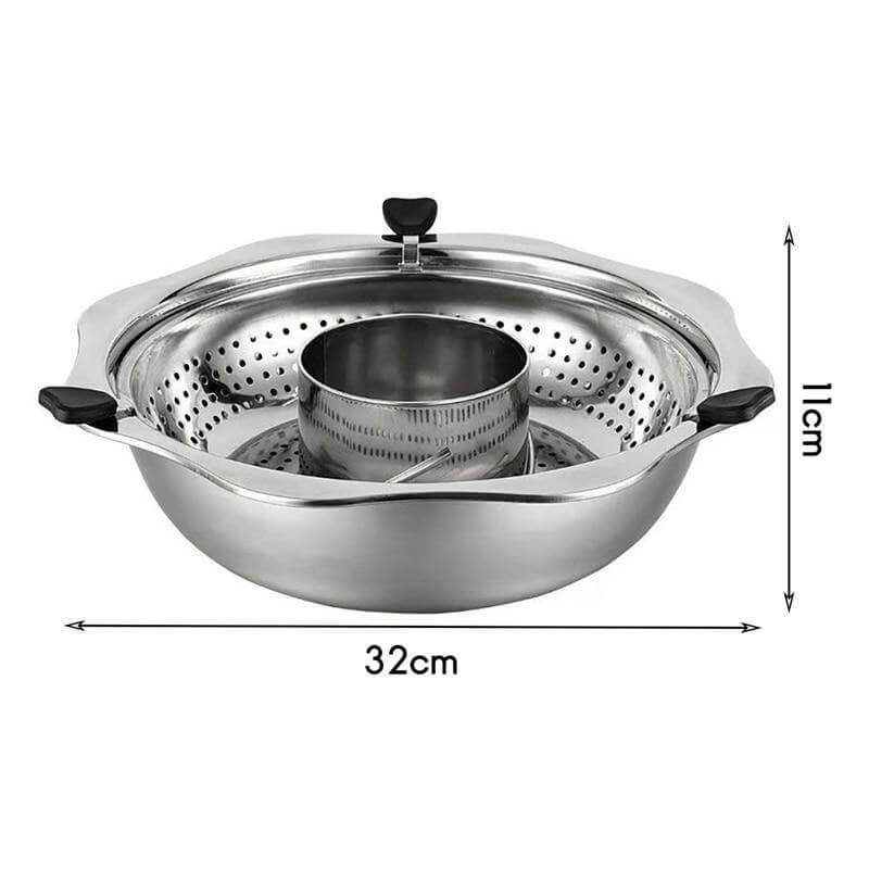 Stainless Steel Rotating Easy Cook Hot Pot Cookware - Image 6