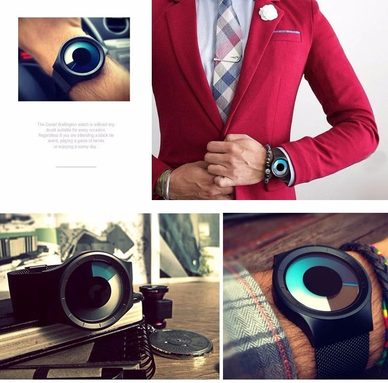 Stainless Steel Strap Stylish Quartz-Watch for Men - Image 5