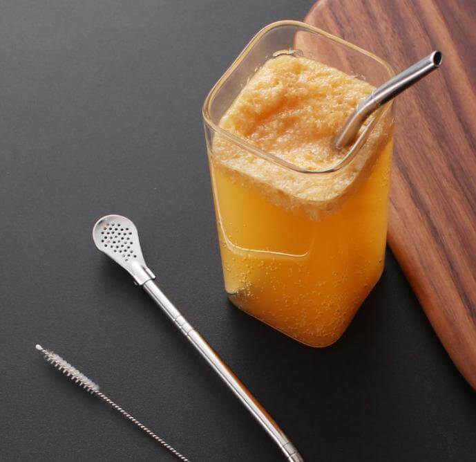 Stainless Steel Tea Straw Spoons - Image 2
