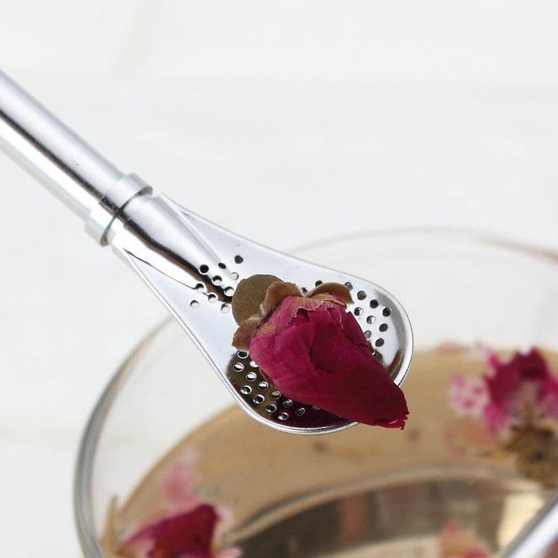 Stainless Steel Tea Straw Spoons - Image 4