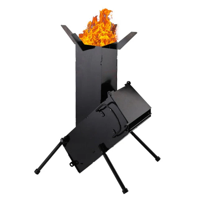 Stainless Steel Titanium Foldable Rocket Grill - Image 6